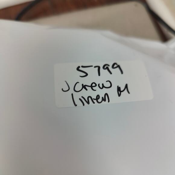 J Crew‎ Seaside Pants Womens Black 100% Linen Relaxed Beach Lightweight - Picture 9 of 9